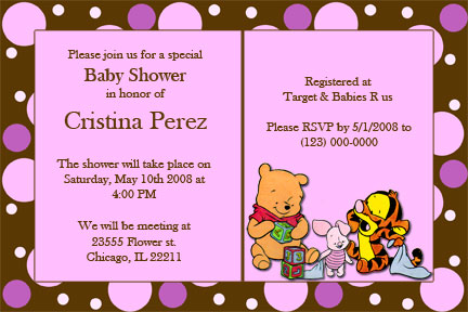 Baby Girl Shower Invitations