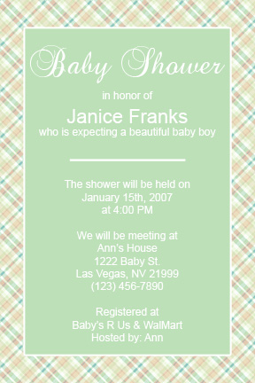 Baby Girl Shower Invitations