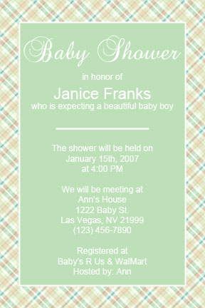 Unisex printable personalized baby shower invitations