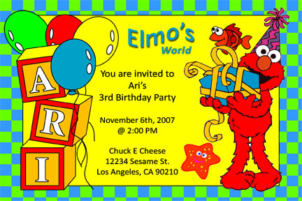 Birthday Party Invitations  Kids on Invitations For Kids Birthday Parties   Baby Showers  December 2007