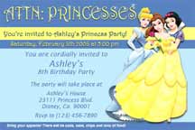 Disney Princess Invitations