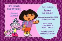 Dora the Explorer Invites