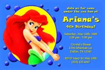 Little Mermaid Invitations