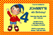 Noddy invitations printable