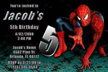 Spiderman Invitations 3