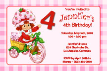 strawberry shortcake invitations