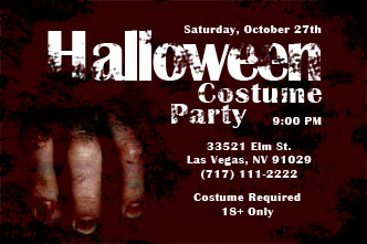 creepy halloween invitations