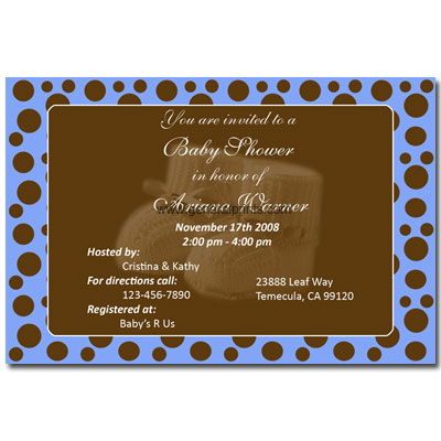 Baby Invites on Home   Baby Shower Invitations   Baby Booties Shower Invitations