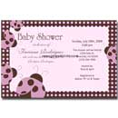 Ladybug shower invitations