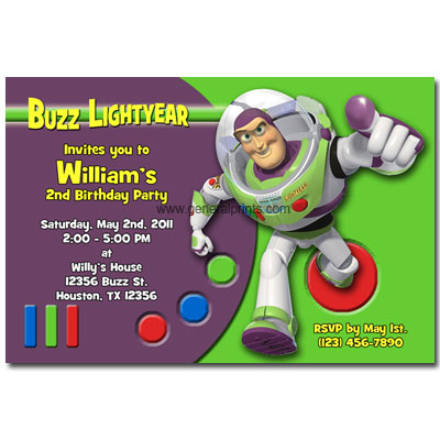 Mermaid Birthday Party Invitations on Home   Kids Birthday Party Invitations   Buzz Lightyear Invitations