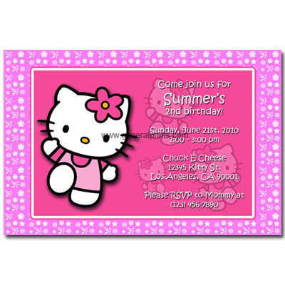 Home - Kids Birthday Party Invitations - Hello Kitty Invitations 