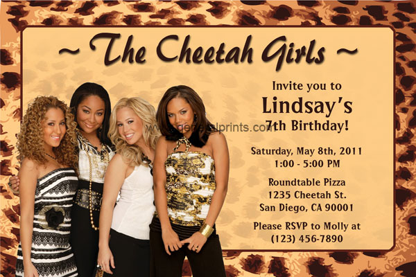 Home - Kids Birthday Party Invitations - Cheetah Girls Invitations 