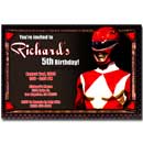 power rangers invitations