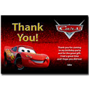 Disney Cars Lightning McQueen thank you card