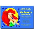personalized little mermaid invitations