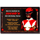 power rangers invitations