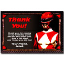 Power Rangers invitation