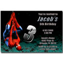 spiderman invitations