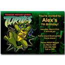 TMNT Ninja Turtles invitation