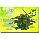 TMNT Ninja Turtles invitation