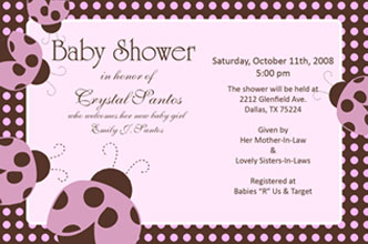 Ladybug Themed Birthday Party on Baby Elmo Invitations