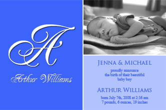 inexpensive photo birth announcements