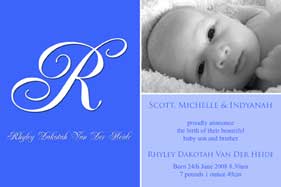 photo baby boy birth announcements