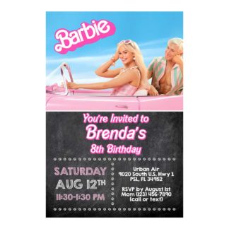 Personalized Barbie Birthday Invitations Printable