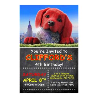Personalized Clifford Birthday Invitations Printable