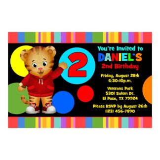 Personalized Daniel Tiger Birthday Invitations Printable