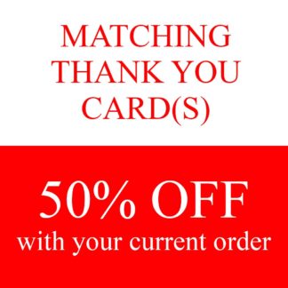 matching thank you cards