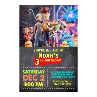 Personalized Toy Story Birthday Invitations Printable
