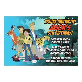 Personalized Wild Kratts Birthday Invitations Printable