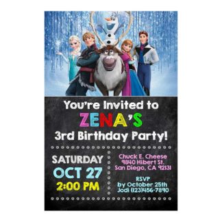 Personalized frozen Birthday Invitations Printable