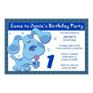 Personalized blues clues Birthday Invitations Printable