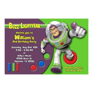 Personalized Buzz Lightyear Birthday Invitations Printable
