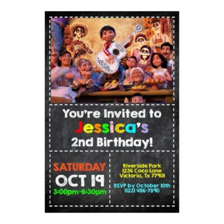 Personalized Coco Birthday Party Invitations Printable