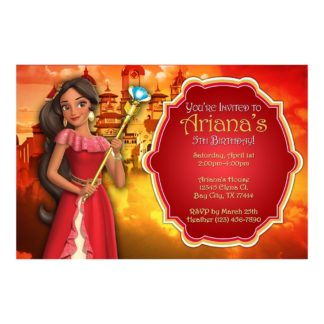 Personalized Elena of Avalor Birthday Invitations Printable