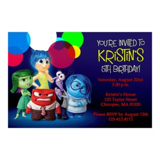 Personalized Inside Out Birthday Invitations Printable