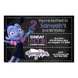 Personalized Vampirina Birthday Invitations Printable