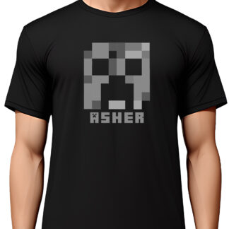 Minecraft Shirt Black Personalized