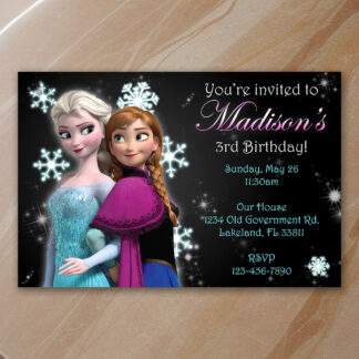 Personalized frozen Birthday Invitations Printable